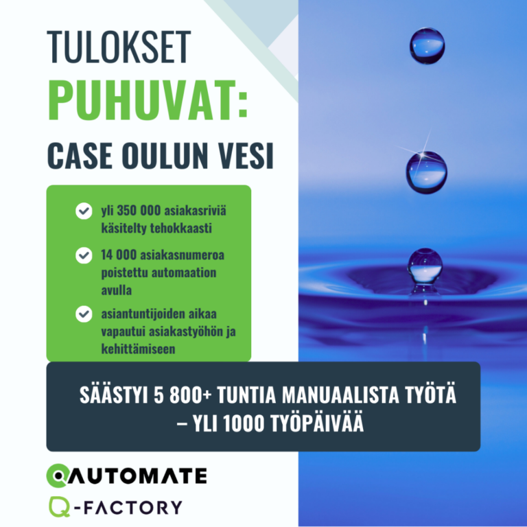 Kuvassa numeerisia tuloksia projektista