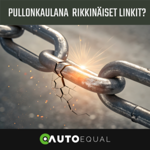 Kuvassa ketju, josta yksi palanen on rikki