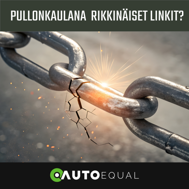 Kuvassa ketju, josta yksi palanen on rikki